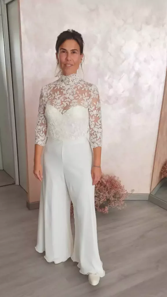 abito sposa con pantalone 